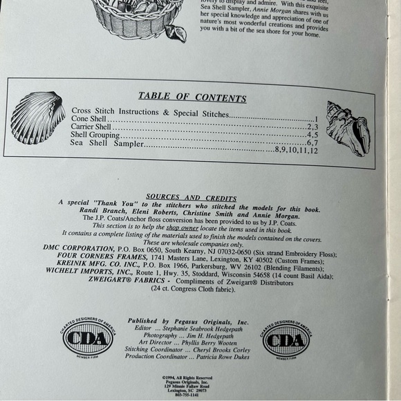 Lot of 2 Vintage Cross-Stitch Pattern Books Annie’s Seashells & Earth Awakens - Picture 6 of 9